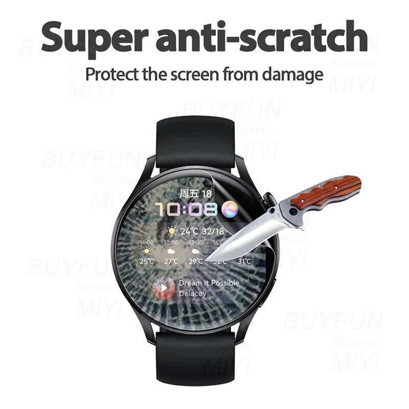 3-12 قطعة 9D منحني هيدروجيل فيلم لهواوي ساعة GT 3 برو Smartwatch حامي الشاشة لا الزجاج Hauwei GT2 برو 42 مللي متر GT 46 مللي متر GT2E #4