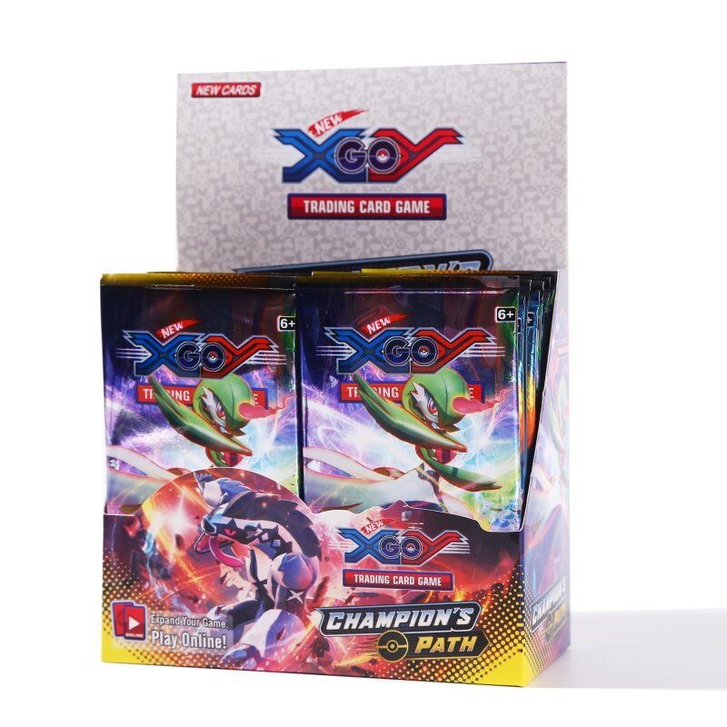 البوكيمون الإنجليزية بطاقة الألعاب لعبة القتال الأطفال هدية مجموعة 324 قطعة بطاقة البوكيمون أبطال المسار