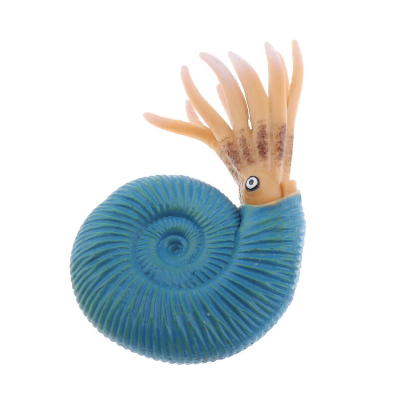 محاكاة المحيط الحيوانات نموذج الشكل البحر الحلزون الاطفال ألعاب تعليمية الأزرق والوردي