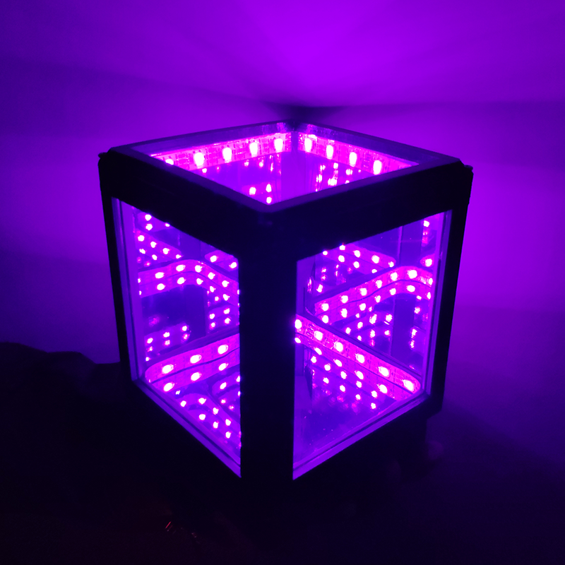 LED Hypercube إلكترونيات لانهائية مرآة مكعب مصباح ملون نوم الديكور الهدايا الإبداعية