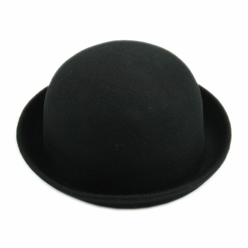 Vogue رواج السيدات النساء الرجال للجنسين Vintage الصوف الرامي ديربي قبعة قبعة