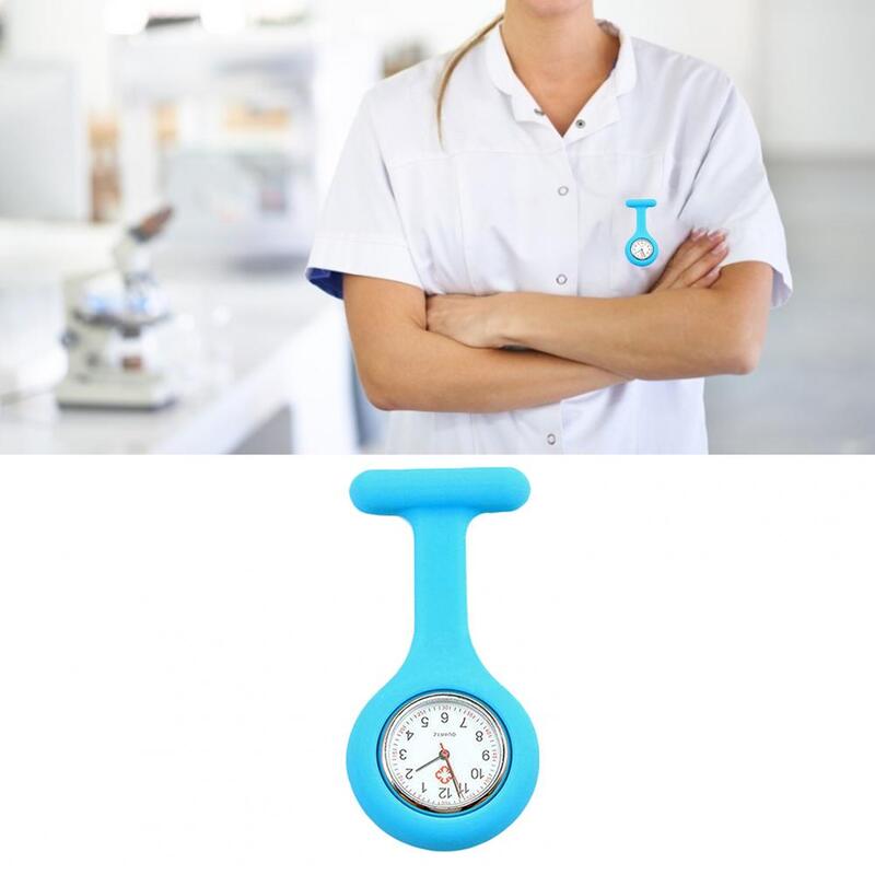 80% رائجة البيع ممرضة ساعة عادية ساعة جيب لينة سيليكون الكهربائي ممرضة ساعة بروش ساعة بطارية مجانية ساعة كوارتز