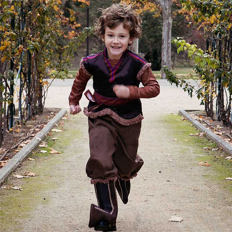 أطقم كاملة من أزياء كريستوف للأطفال مزودة بأحذية لعام 2021 ملابس تنكرية على شكل سيد الثلج الملكي أزياء هالوين لأعياد الميلاد للأطفال
