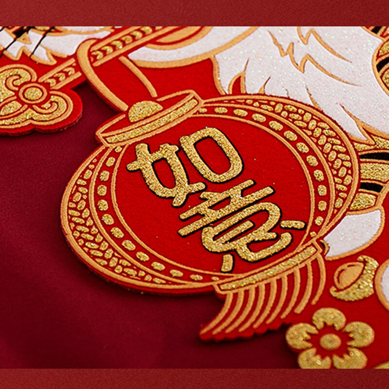 2 قطعة النمر سنوات الربيع مهرجان الباب ملصق السنة الصينية الجديدة 2022 ديكورات للمنزل محظوظ شخصية