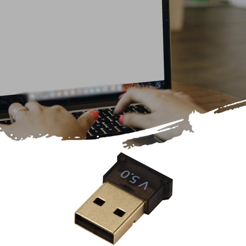 محول USB متوافق مع البلوتوث لاسلكي 5.0 صوت ستيريو الموسيقى محول دونغل استقبال للتلفزيون الكمبيوتر Csr4.0 محول لاسلكي