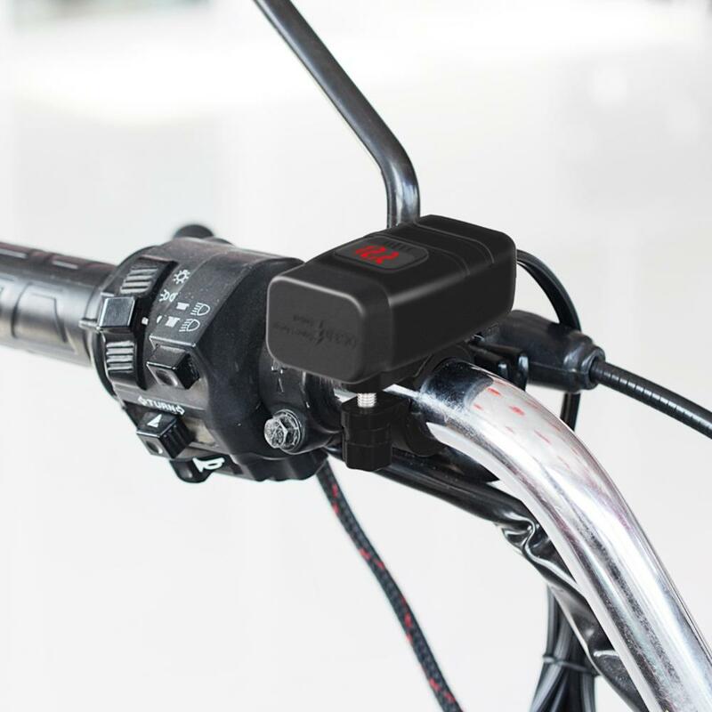 50% رائجة البيع المزدوج USB ميناء 12 فولت مقاوم للماء تهمة سريعة 3.0 دراجة نارية دراجة نارية المقود مهايئ شاحن مأخذ التيار الكهربائي