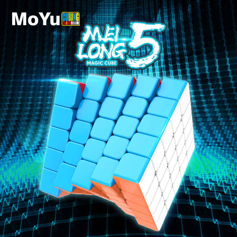 مكعبات ألعاب تعليمية أصلية MoYu Meilong 5 Mofang Jiaoshi 5x5x5 مكعبات سحرية بسرعة 5x5 مكعبات ألعاب تعليمية