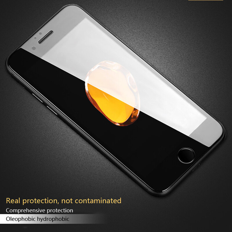 9000D زجاج حماية حواف ناعمة منحنية بالكامل لهاتف iPhone SE 2020 6 6S Plus واقي شاشة مقسى لهاتف iPhone 7 8 PLUS