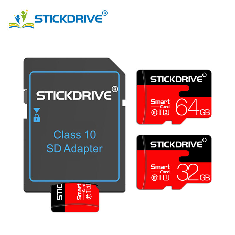 بطاقة SD صغيرة 4GB 8GB 16GB فئة 6 القدرة الحقيقية 32GB بطاقة ذاكرة SD عالية السرعة بطاقة SD الذكية TF بطاقة شحن مجاني