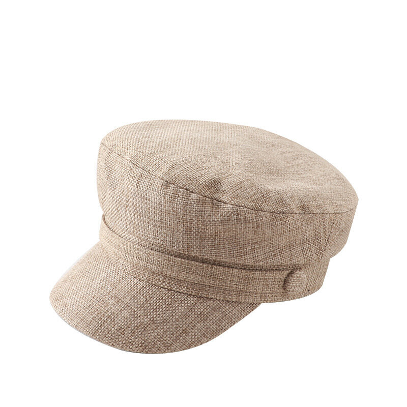 القبعات للنساء الربيع الصيف Sunhat صافي قبعة حمراء الإناث البحرية قبعة عصرية عادية مثمنة قبعات الرجعية بلغت ذروتها قبعة