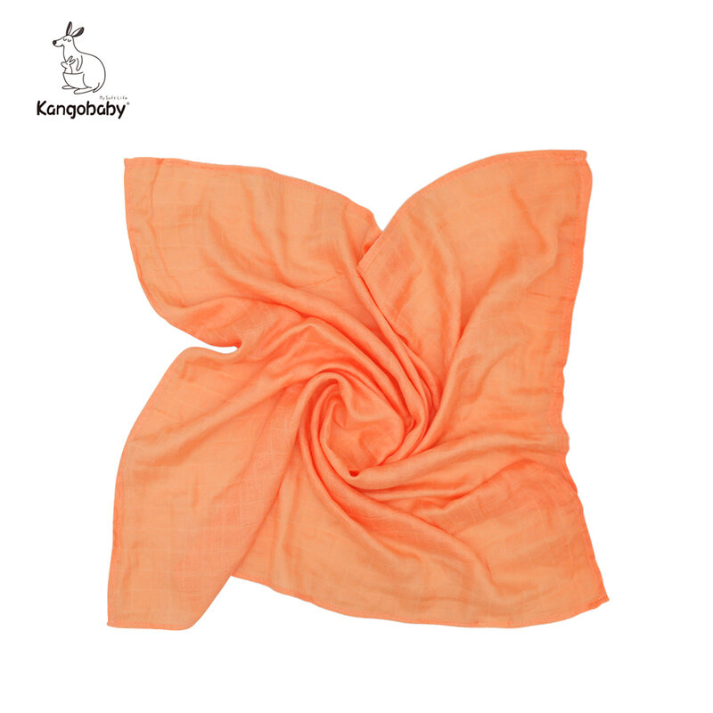Kangobaby الخيزران القطن متعدد الاستخدام قماش الموسلين/نسيج قطني رقيق الطفل وشاح مريلة منشفة نمط الموضة 60x60cm