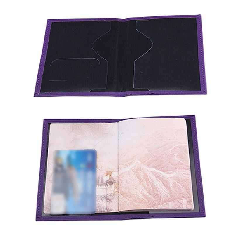 جواز السفر بطاقة الهوية غطاء حامل حافظة جلدية فو حامي الجلد المنظم