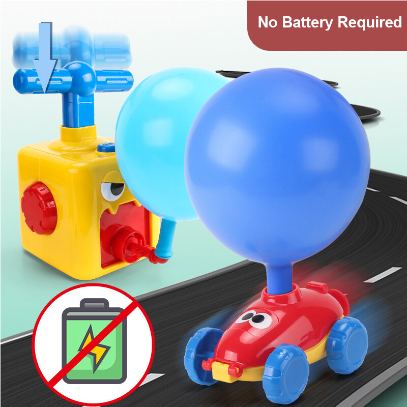 التعليم لعبة السلطة بالون سيارة مع إطلاق برج متعة لغز الجمود الهواء الطاقة بالون سيارة العلوم مجرب لعبة للأطفال