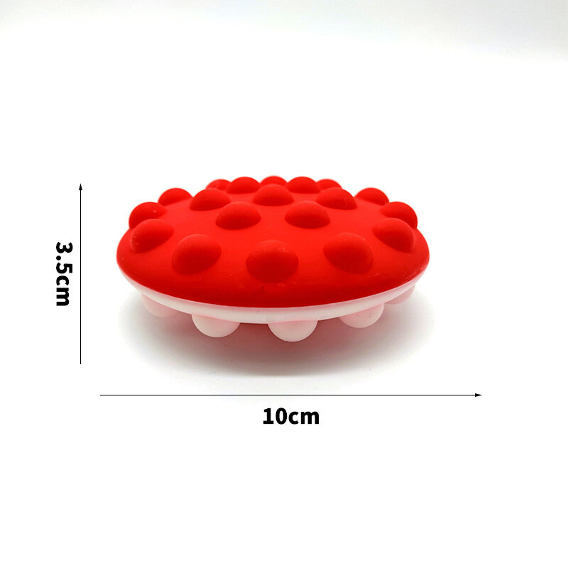 ضد الإجهاد مضيئة قوس قزح الكرة دفع فقاعة تململ لعبة الضغط ضغط ثلاثية الأبعاد الكرة المرنة طفل الإجهاد الإغاثة لعبة الحسية