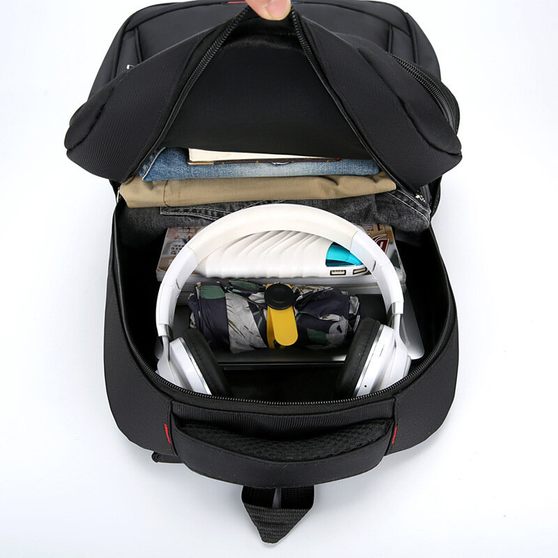 حقيبة الظهر موضة الرجال 16 بوصة الكمبيوتر أكسفورد القماش حقائب كتف الأعمال الذكور السفر طالب حقيبة الظهر مقاوم للماء المدرسة
