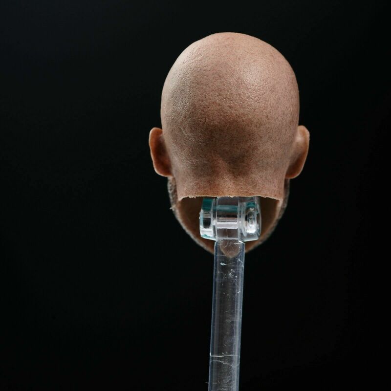 مقياس 1:6 لنحت رأس جيف بريدجز فير الملتحي. تناسب 12 ''عمل الشكل لعبة الجسم