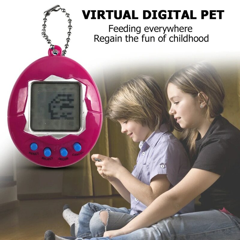 1 قطعة الحيوانات الأليفة الإلكترونية شفافة Tamagotchi الحنين الظاهري الرقمية الإلكترونية تزايد الحيوانات الأليفة المحمولة لعبة آلة لعب الأطفال