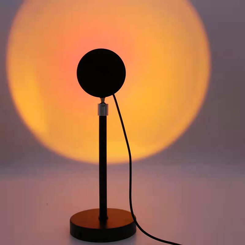 مصباح غروب الشمس USB 16 لون العارض ليلة ضوء غرفة نوم غرفة ديكور بار جو التصوير خلفية ل Tik توك لايف