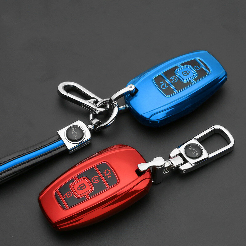 هايت نوعية حافظة مفاتيح من البولي يوريثان غطاء حماية كامل لتصفيف السيارة لنكولن MKC MKX MKZ الملاح 2017 2018 2019 اكسسوارات
