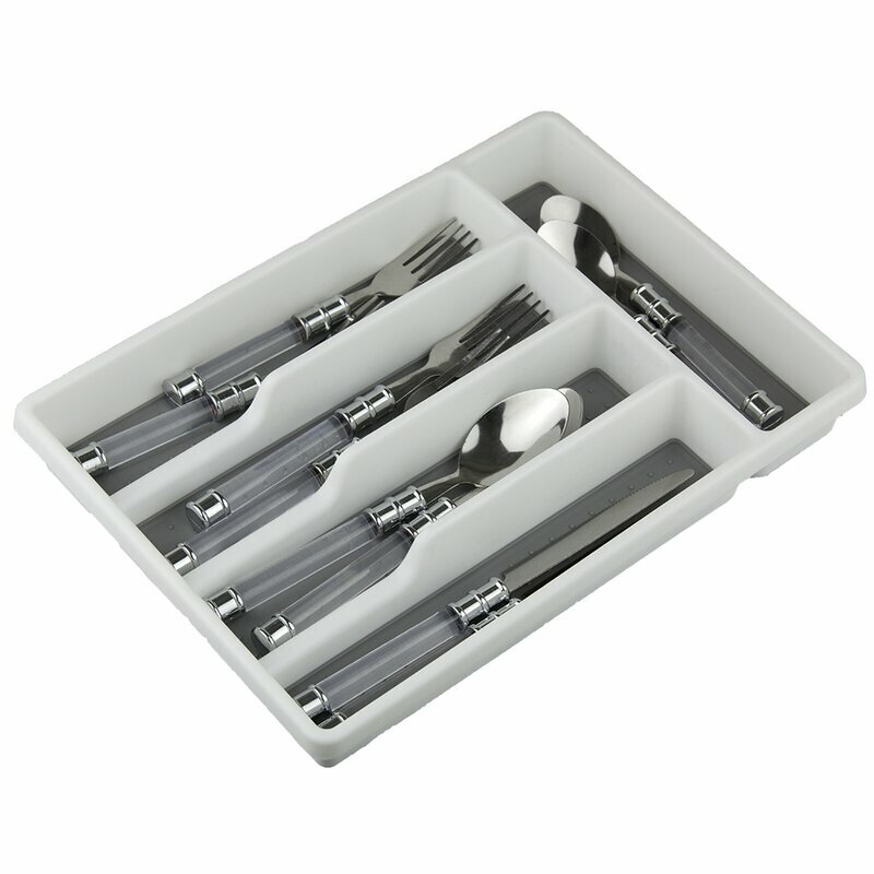 1.8 "H x 11.43" W x 12.5 "D أدوات المائدة وأدوات المطبخ منظم درج