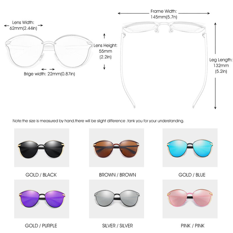 Renkton النساء الاستقطاب النظارات الشمسية الفاخرة موضة القط العين السيدات خمر العلامة التجارية مصمم الإناث نظارات شمسية Oculos Gafas