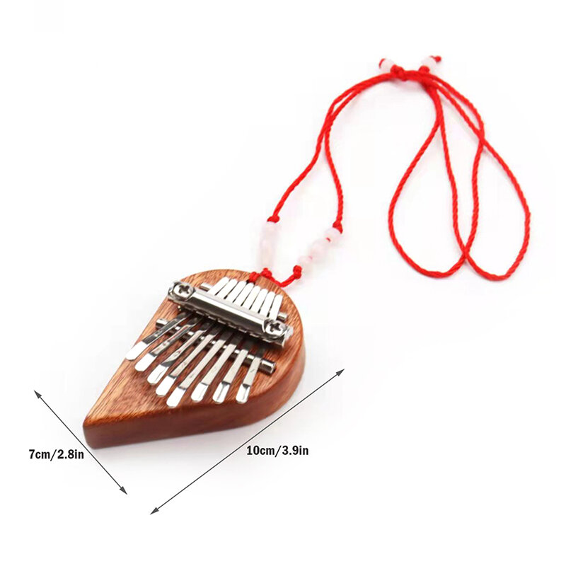 1 قطعة صغيرة المحمولة الإبهام البيانو 8 لهجة لطيف على شكل قلب آلة موسيقية هدية كبيرة الصوت فنجر لوحة المفاتيح الموسيقية