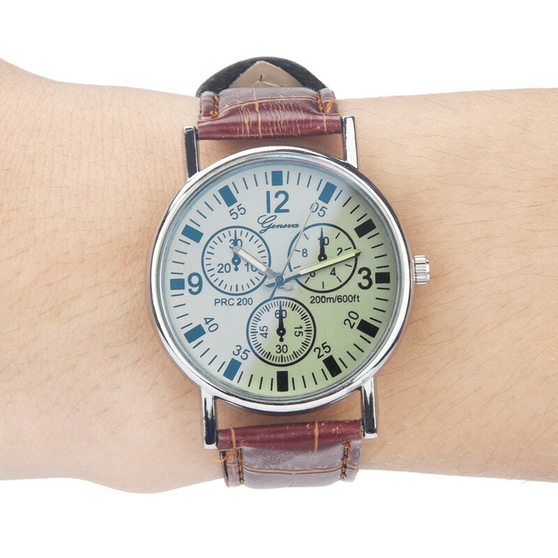 ساعة يد بلو راي الزجاجية للرجال ، كوارتز محايد ، موضة جديدة 2020 ، أفضل العلامات التجارية ، ساعات رجالية