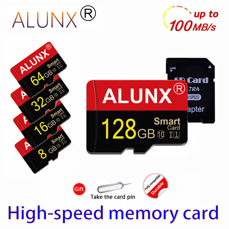 بطاقة تخزين صغيرة 128GB بطاقة ميموري 64GB بطاقة ذاكرة فلاش 32GB TF 16GB بطاقة sd 8G 256GB للمراقبة ، كاميرا ، الطائرة بدون طيار ، الهاتف ، وكمان