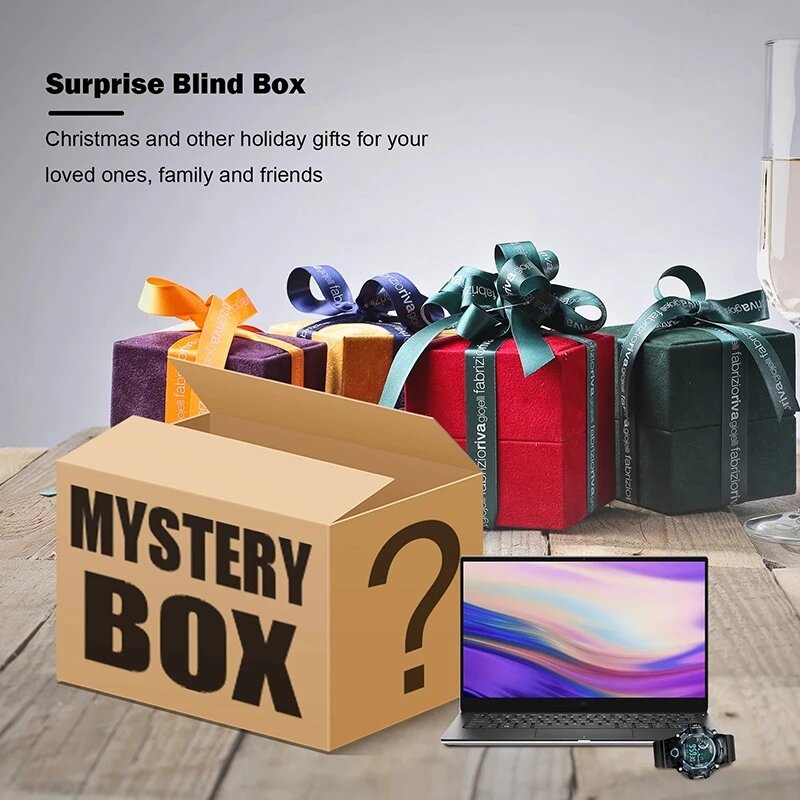 الأكثر شعبية لاكي صندوق الغموض 100% مفاجأة عالية الجودة هدية عنصر عشوائي منتج إليكتروني هدية الكريسماس صندوق أعمى 2022