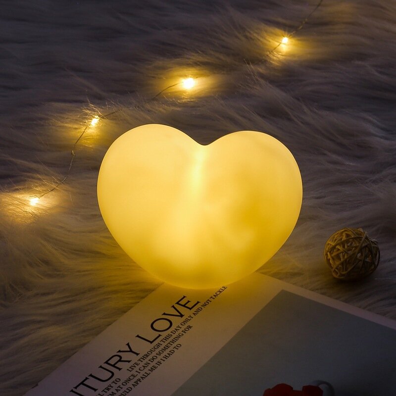 رومانسية الحب ثلاثية الأبعاد مصباح على شكل قلب Led ليلة ضوء الزفاف ديكور عيد الحب هدية العروس ليكون عيد الحب ديكور الحفلات