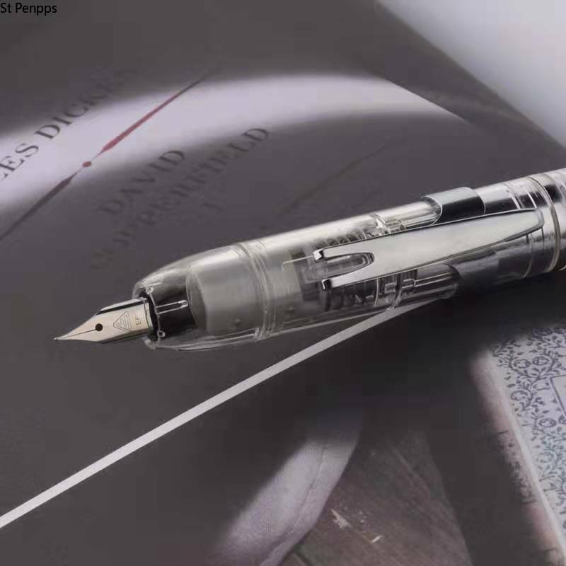Lanbitou الصحافة من نوع قلم حبر البلاستيك قلم حبر EF/F بنك الاستثمار القومي محول حشو القرطاسية اللوازم المكتبية أقلام الكتابة St Penpps