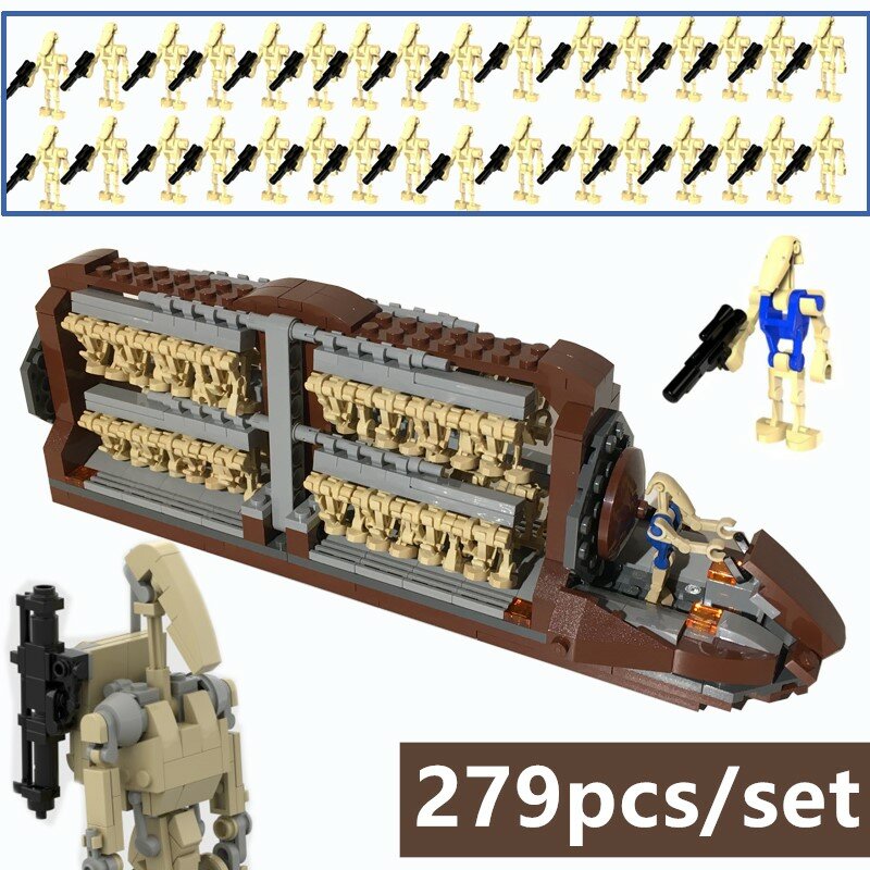 بناء الفضاء سلسلة معركة النقل سفينة حربية الروبوت فصيلة هجوم الحرفية MOC-20352 اللبنات الطوب الاطفال اللعب عيد ميلاد