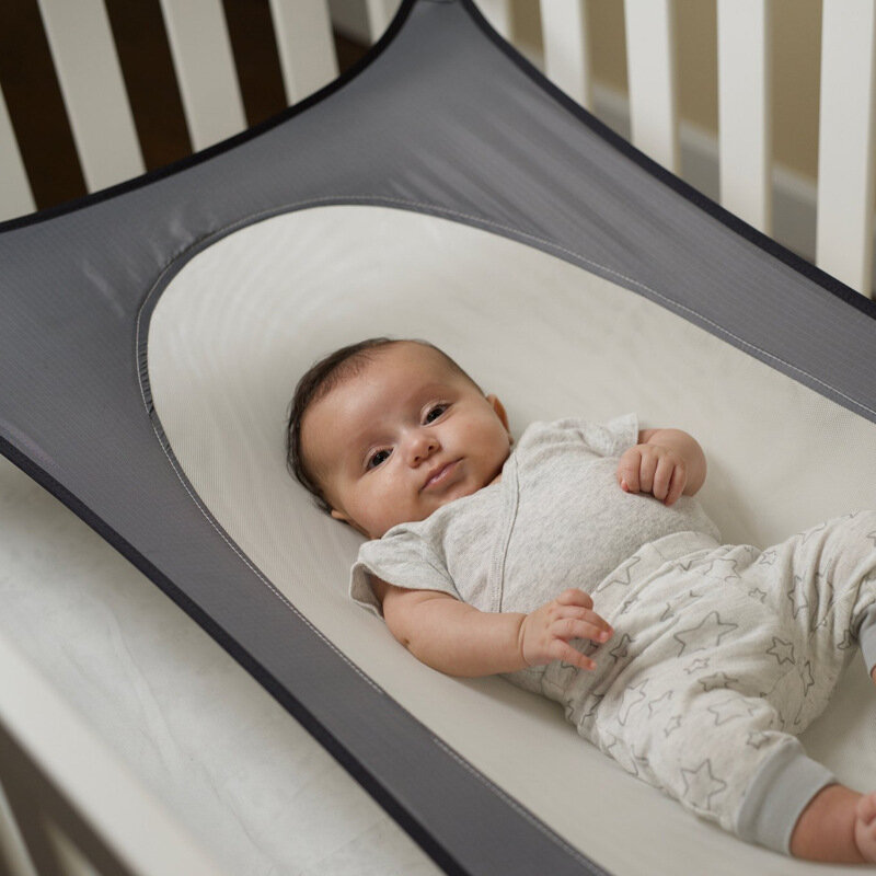 أرجوحة للأطفال لسرير الأطفال حديثي الولادة سرير نوم أرجوحة سلة معلقة للأماكن الداخلية الخارجية للأطفال مرنة قابلة للتنفس محمولة