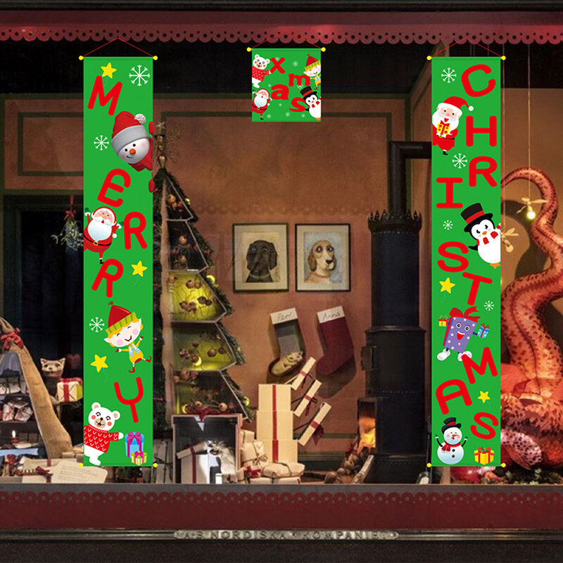 باب بانر معلق زينة عيد الميلاد زينة عيد الميلاد للمنزل الشرفة علامة عيد ميلاد سعيد ديكور نافيداد 2021 السنة الجديدة