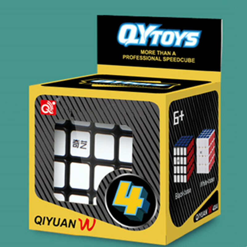 QIYI Qiyuan W 4x4 سرعة سحرية 4x4 مكعب qiyi qiyuan s2 4x4 Stickerless المهنية لغز مكعب ألعاب تعليمية للأطفال