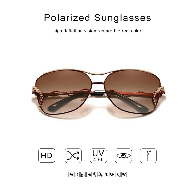 GXP-نظارات شمسية نسائية على شكل فراشة ، عدسات متدرجة اللون ، UV400