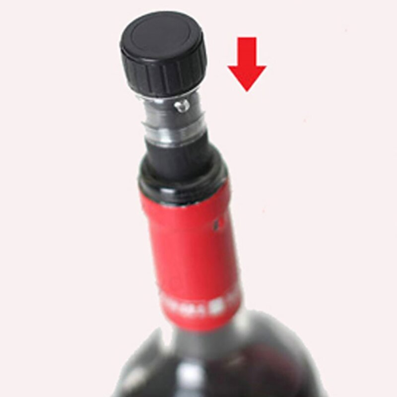 مثبت زجاجي النبيذ الأحمر سدادة قابلة لإعادة الاستخدام فراغ مختومة غطاء زجاجة غطاء زجاجة مشروبات النبيذ هدايا المنزل المطبخ بار اكسسوارات #6