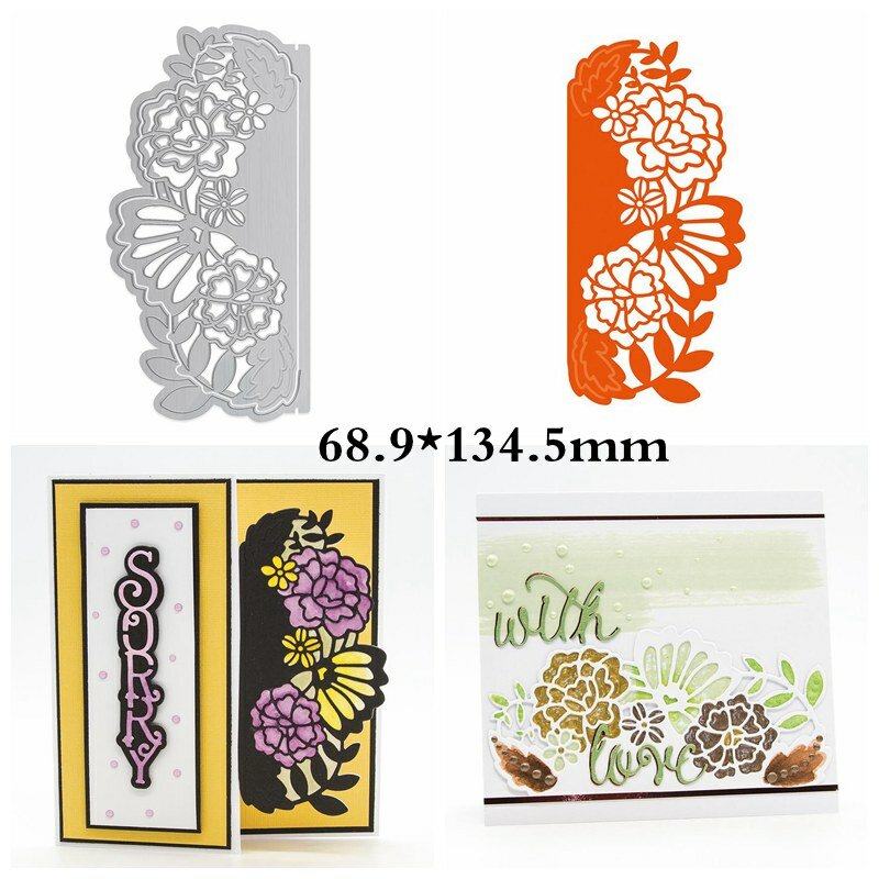 قطع أنماط الزهور المتلألئة لصنع البطاقات ، وقوالب القطع المعدنية على البطاقات ، والإستنسل الزخرفي الجديد ، 2019