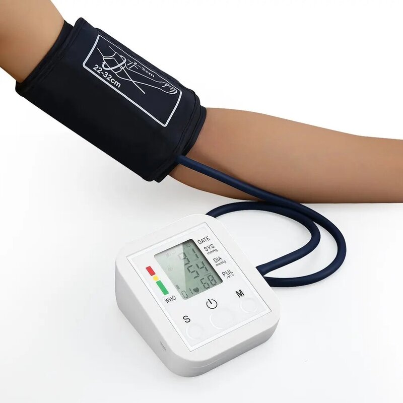 جهاز قياس ضغط الدم الرقمي الأوتوماتيكي للذراع مقياس ضغط الدم BP مقياس ضغط الدم مقياس التوتر لقياس الضغط الشرياني