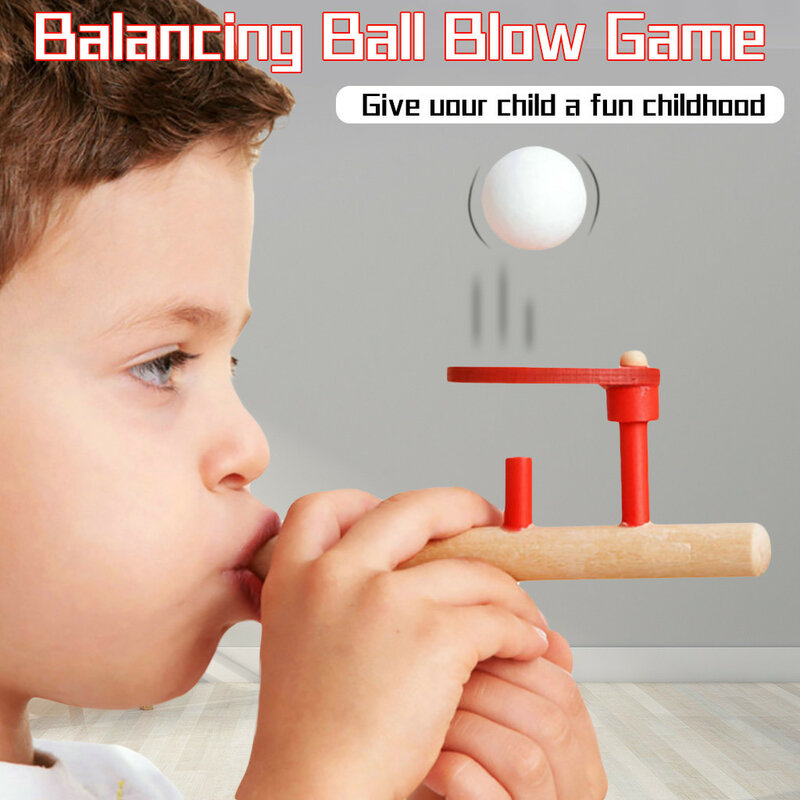 كرة تعليق خشبية سحرية للأطفال ، ألعاب توازن كروية قابلة للنفخ ، أدوات حنين ، ألعاب تعليمية تقليدية ممتعة