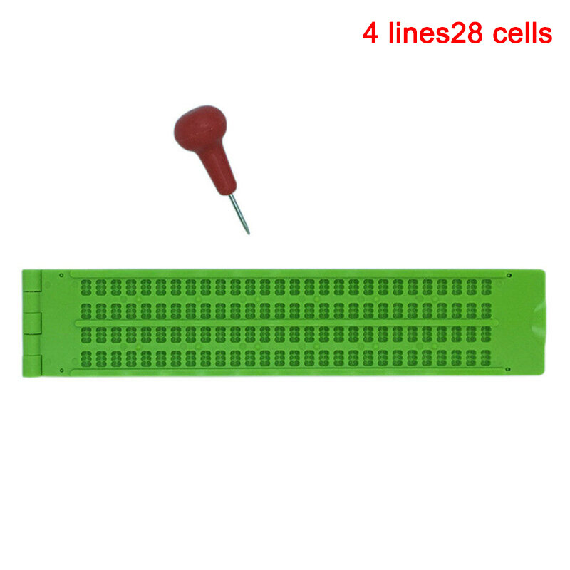 9 خطوط 30 خلية/4 خطوط 28 خلية/27 خط 30 خلية برايل الكتابة لائحة مع قلم QJY99