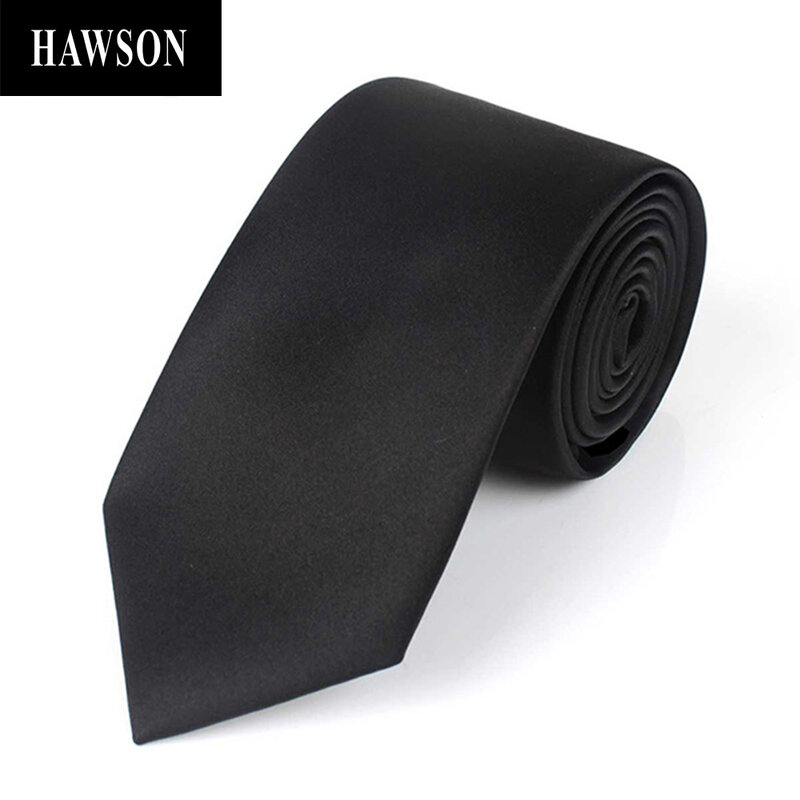 HAWSON أسود بلون التعادل ، الرجال 7 سنتيمتر السهم التعادل في هدية صندوق للمناسبات الرسمية ، اكسسوارات للرجال للقميص