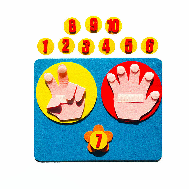لتقوم بها بنفسك نقاط إيماءة 1-10 الحساب العد لعبة في وقت مبكر التعليمية اليدوية فنجر أرقام الرياضيات لعب طفل وسائل تعليمية