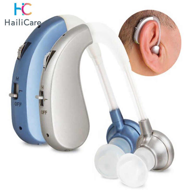 مساعدات سمعية رقمية مكبر صوت صغير قابلة للشحن رقمية صغيرة غير مرئية الصم المعونة وراء الأذن المعونة للرعاية الصحية المسنين #1
