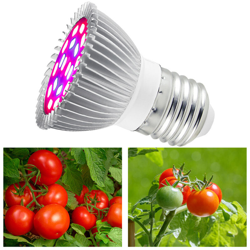 E27/E14 Led تنمو ضوء الشتلات الطيف الكامل Cob 18 واط LED النمو ضوء لمبة مصباح الزراعة المائية لزراعة النباتات زهرة