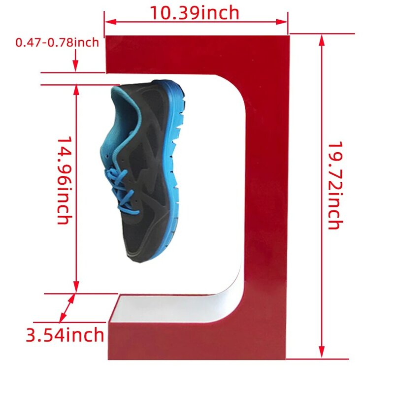 المغناطيسي واجهة عرض أحذية 2022 جديد حذاء رياضة حامل المغناطيسي الإرتفاع العائمة 360 درجة دوران عقد 500 جرام الإرتفاع الفجوة 20 مللي متر