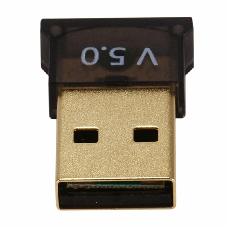 USB بلوتوث متوافق 5.0 محول جهاز ريسيفر استقبال وإرسال الصوت بلوتوث متوافق دونغل محول USB لاسلكي للكمبيوتر