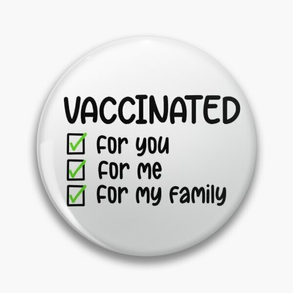 تطعيم بالنسبة لك لي عائلتي برو Vacc للتخصيص لينة زر دبوس هدية شارة مجوهرات إبداعية النساء طوق الموضة