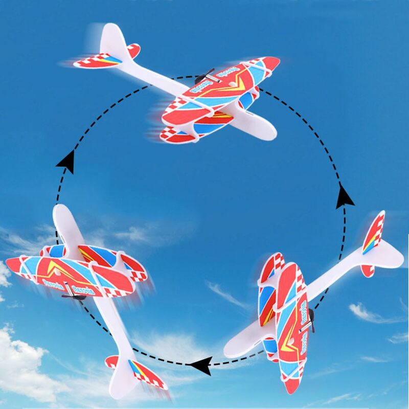 رغوة اليد رمي طائرات Led لعبة وضع الطيران طائرة شراعية الجمود طائرات طائرة نموذجية للأطفال في الهواء الطلق الرياضة
