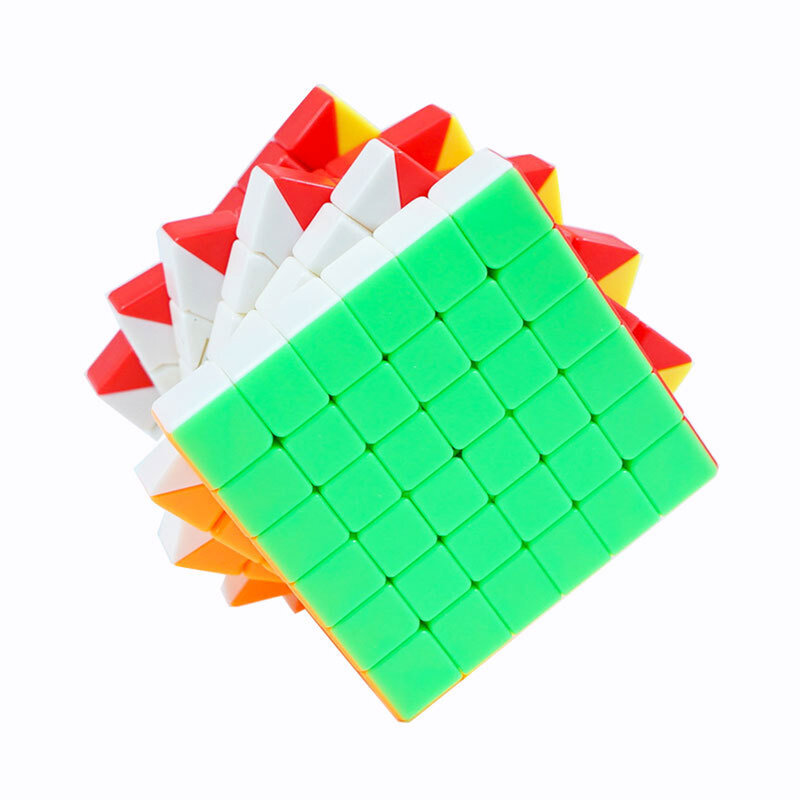 MoYu Meilong-مكعب سحري 6 × 6 للأطفال ، مكعب ألغاز سريع 6 × 6 للأطفال المبتدئين ، ملصق ، MF6